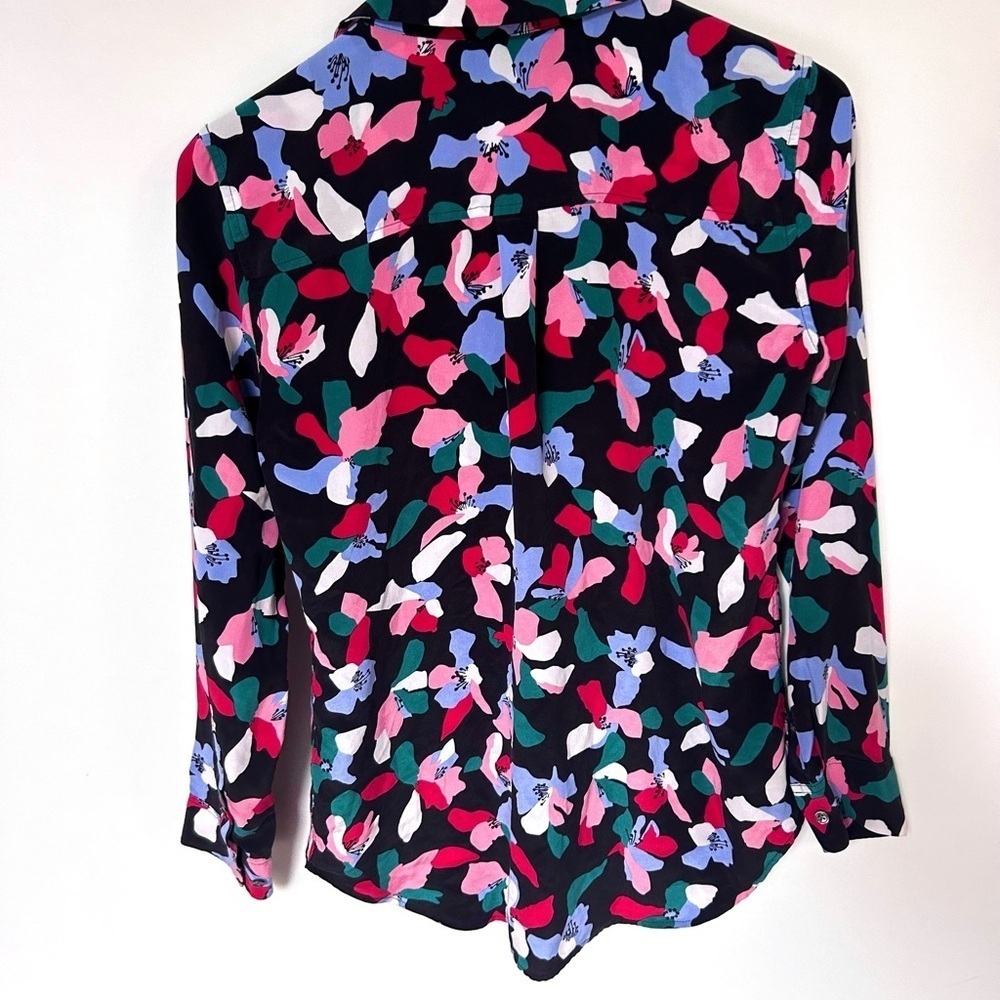 Equipment Silk Eclipse Blouse Print Pattern Size … - image 6